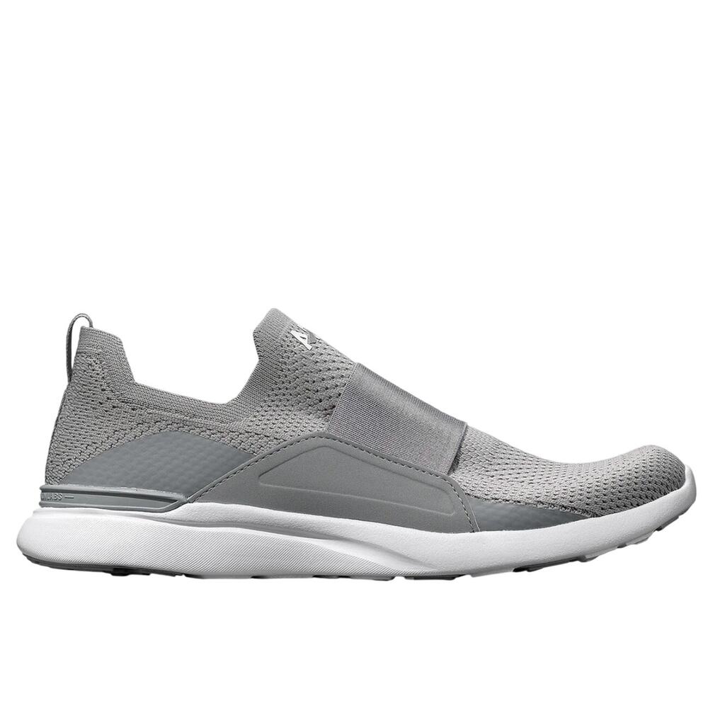 APL TechLoom Bliss Slip On Sneakers Women’s 9 Grey White Knit Athleisure